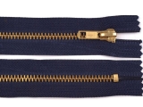 Kovový / mosazný zip 6 mm délka 16cm(jeansový) IVO