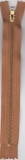 Kovový / mosazný zip šíře 4 mm délka 8cm