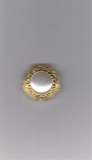 Knoflík velikost 25mm zlatý s perleťovým středem