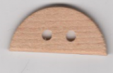 Knoflík dřevěný polokulatý