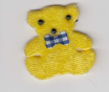 Nášivka  medvěd žlutý