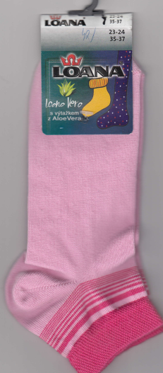 Dámské krátké ponožky velikost 23-24(37-38)