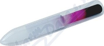 Pilník skleněný barevný oboustranný 14cm