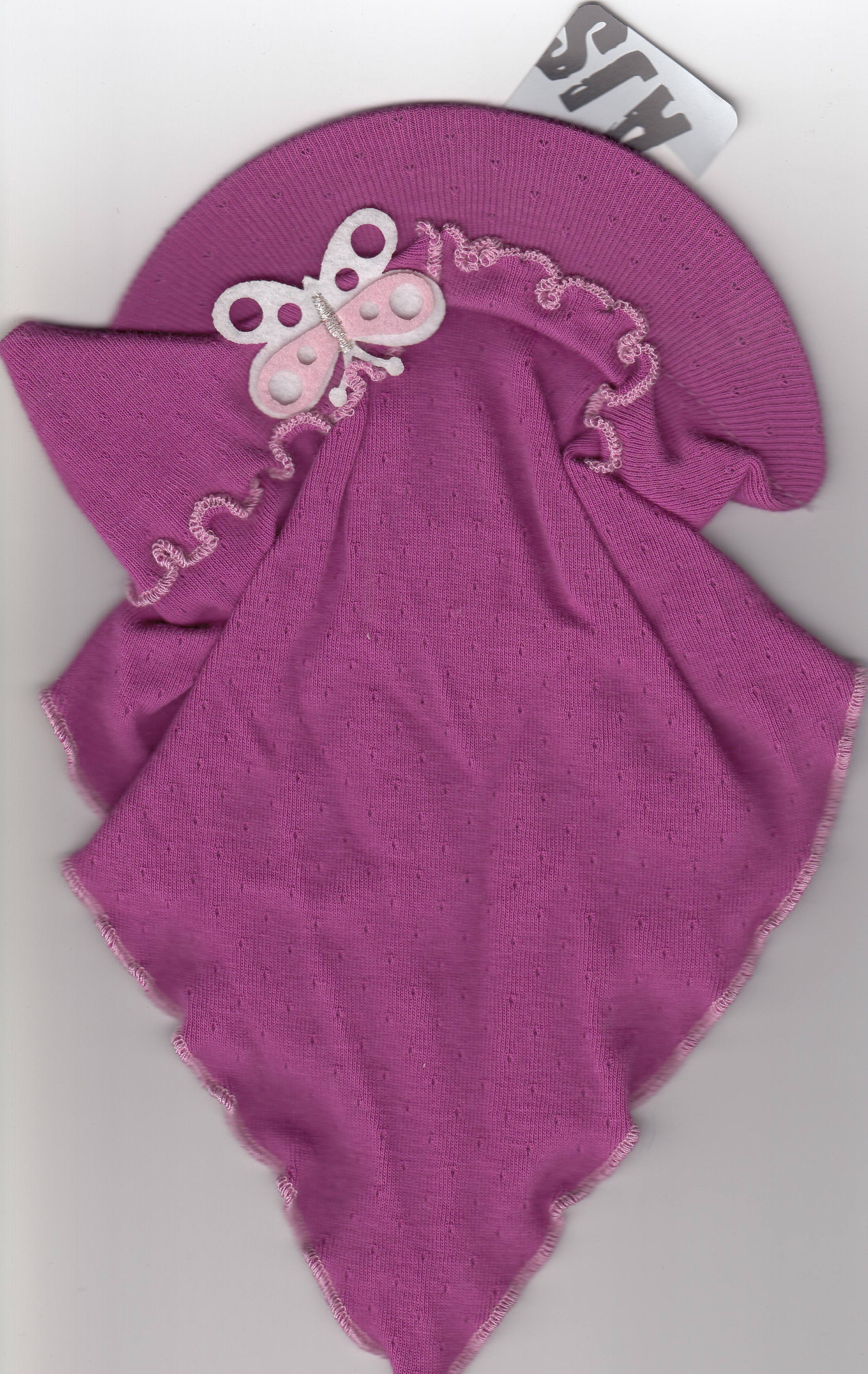 Dívčí šátek bavlněný se šiltem vel.44-46