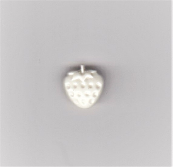 Knoflík dětský jahůdka bílá